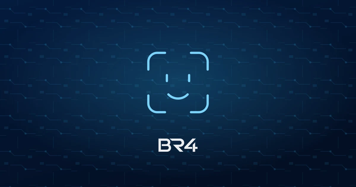 Ilustração de face id da BR4, assistência Apple em Moema